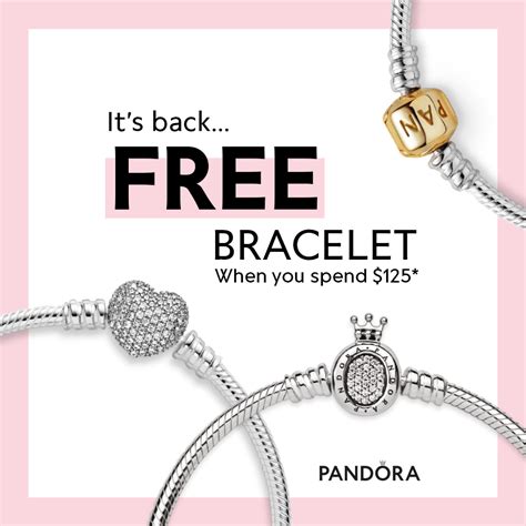 pandora free bracelet event 2023|pandora bangle promotion.